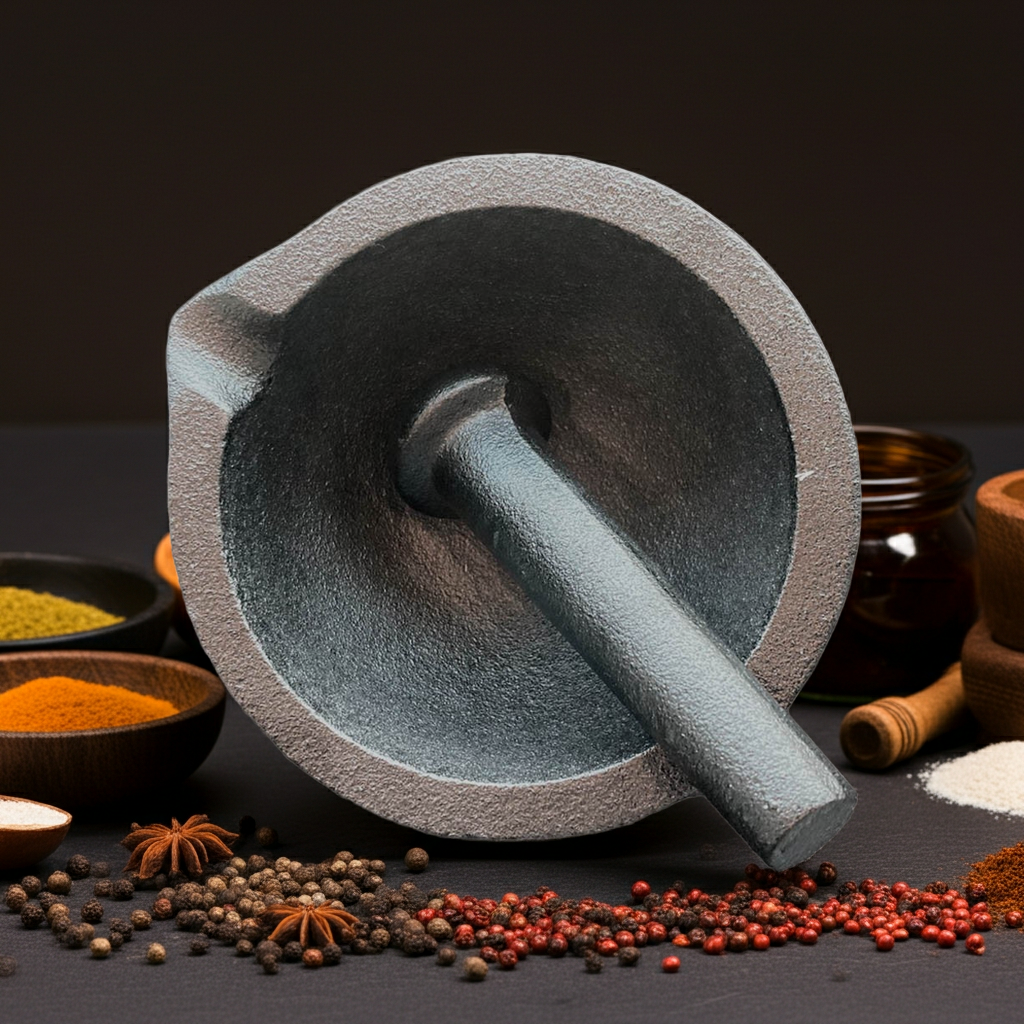 MORTERO DE HIERRO FUNDIDO 13 CM – TRADICIÓN, FUERZA Y SABOR AUTÉNTICO